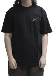 Camiseta Masculina Blunt Premium Azzurra Manga Curta Estampada - Preto