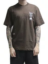 Camiseta Masculina Blunt Premium Chronos Manga Curta Estampada - Mocha