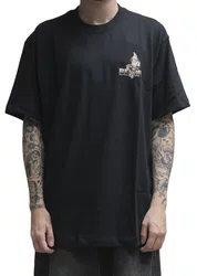 Camiseta Masculina Blunt Premium Palazzo B Manga Curta Estampada - Preto