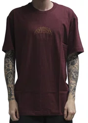Camiseta Masculina Blunt Vitti B Manga Curta Estampada - Vinho