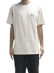 Camiseta Masculina Blunt Zrek Manga Curta Estampada - Creme