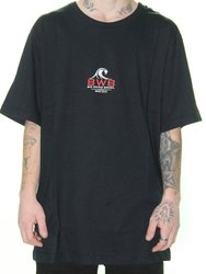 Camiseta Masculina BWB Logo Mini Chest Manga Curta Estampada - Preto