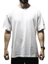 Camiseta Masculina Champion Ath Basic C EMB Logo - Branco