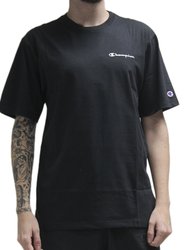 Camiseta Masculina Champion Mini Script Manga Curta Estampada - Preto