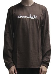 Camiseta Masculina Chocolate Manga Longa Estampada