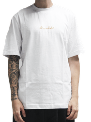 Camiseta Masculina Chocolate Og Chunk Square Manga Curta Estampada - Branco