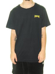 Camiseta Masculina Creature Logo Mini Manga Curta Estampada - Preto