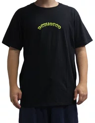 Camiseta Masculina Dc Couch Chilling Manga Curta Estampada - Preto