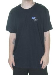 Camiseta Masculina DC Flagged Manga Curta Estampada - Preto
