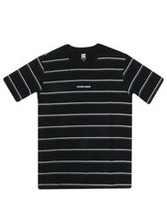 Camiseta Masculina DC Kingspin Stripe Manga Curta Estampada - Preto