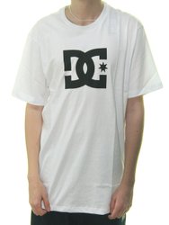 Camiseta Masculina DC Star Manga Curta Estampada - Branco