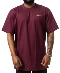 Camiseta Masculina Dhoo Street Manga Curta Estampada - Bordo