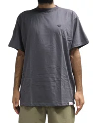 Camiseta Masculina Diamond Mini Label Manga Curta Estampada - Cinza