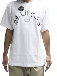 Camiseta Masculina Diamond Old English Manga Curta Estampada - Branco