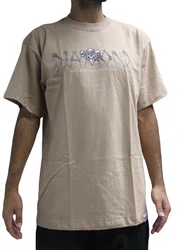 Camiseta Masculina Diamond Secrets Die Manga Curta Estampada - Khaki