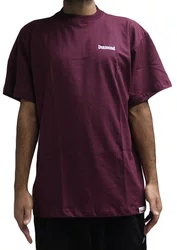 Camiseta Masculina Diamond Sign Manga Curta Estampada - Vinho