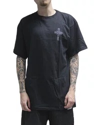 Camiseta Masculina Diamond Skate Life Cross Manga Curta Estampada - Preto
