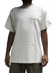 Camiseta Masculina Diamond Small Og Sing Manga Curta Estampada - Off White