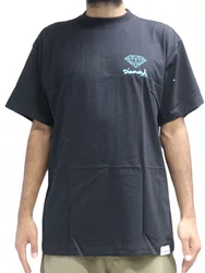Camiseta Masculina Diamond Small Og Sing Manga Curta Estampada - Preto