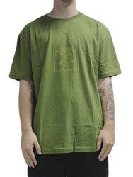 Camiseta Masculina Diamond Square Manga Curta Estampada - Verde