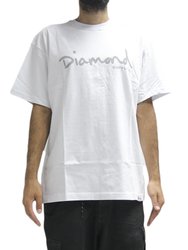 Camiseta Masculina Diamond Un Polo Manga Curta Estampada - Branco