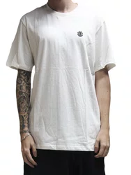 Camiseta Masculina Element Basic Crew Manga Curta Estampada - Off White