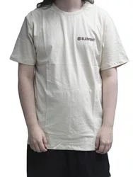 Camiseta Masculina Element Blazin Chest Manga Curta Estampada - Areia