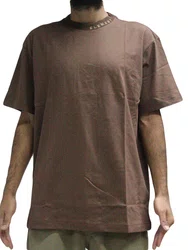 Camiseta Masculina Element Neck Sing Manga Curta Estampada - Marrom