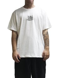 Camiseta Masculina Element Skeleton Gang Manga Curta Estampada - Off White