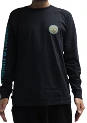 Camiseta Masculina Element Timber The A Hike Manga Longa Estampada - Preto