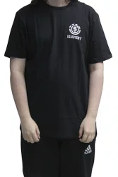 Camiseta Masculina Element Zeus Manga Curta Estampada - Preto