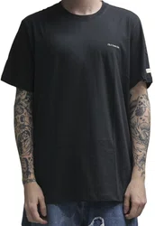 Camiseta Masculina Fila Regular Graphic Court Manga Curta Estampada - Preto