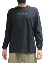 Camiseta Masculina Freesurf Cool Manga Longa Estampada - Preto