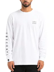 Camiseta Masculina Freesurf Deep Manga Longa Estampada - Preto