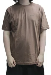 Camiseta Masculina Freesurf Essential Leather Manga Curta Estampada - Marrom