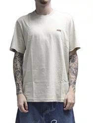 Camiseta Masculina Freesurf Essential Leather Manga Curta Estampada - Off White