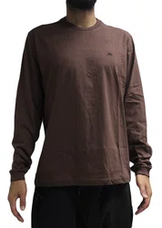Camiseta Masculina Freesurf Logo Manga Longa Estampada - Marrom