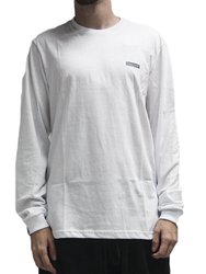 Camiseta Masculina Freesurf Minimal Manga Longa Estampada  - Branco