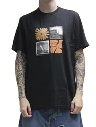Camiseta Masculina Freesurf Photos Manga Curta Estampada - Preto