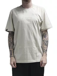 Camiseta Masculina Freesurf Signature Manga Curta Estampada - Khaki