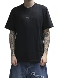 Camiseta Masculina Freesurf Signature Manga Curta Estampada - Preto