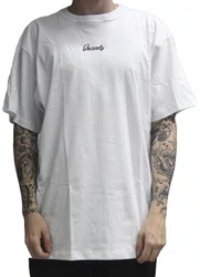 Camiseta Masculina Grizzly Mini Script Manga Curta Estampada - Branco