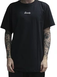 Camiseta Masculina Grizzly Mini Script Manga Curta Estampada - Preto