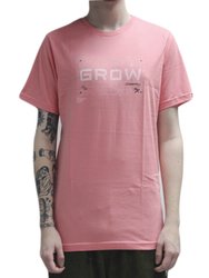 Camiseta Masculina Grow Line Manga Curta Estampada - Rosa