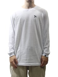 Camiseta Masculina Grow Logo 5X5 Manga Longa - Branco