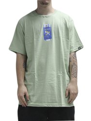 Camiseta Masculina Grow Passport Manga Curta Estampada - Verde