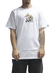 Camiseta Masculina Grow Take It Easy Manga Curta Estampada - Branco