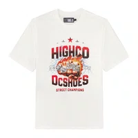 Camiseta Masculina High Ring High X Dc Manga Curta Estampada - Branco