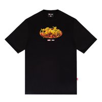 Camiseta Masculina High X Marvel Heroes Manga Curta Estampada - Preto