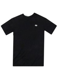 Camiseta Masculina Hocks Malha Bord Manga Curta Estampada - Preto